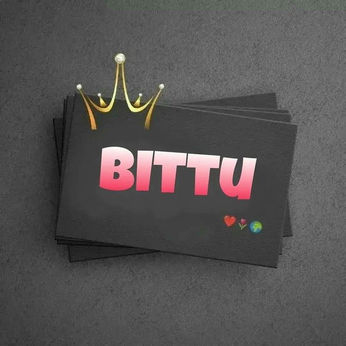 stylish bittu name dp for profile