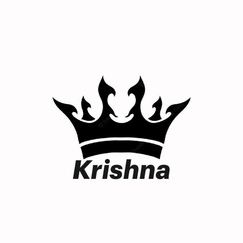 Artistic Krishna name dp for unique identity
