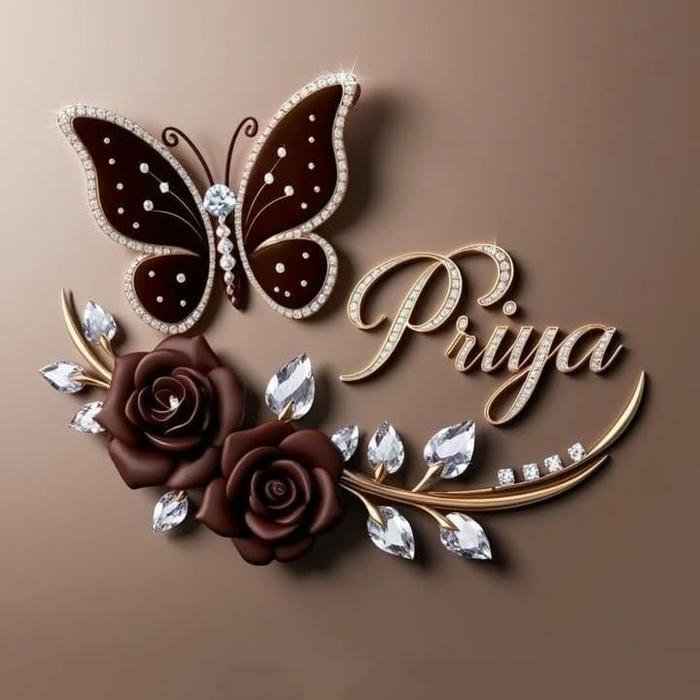 Balanced composition fits priya name dp perfectly