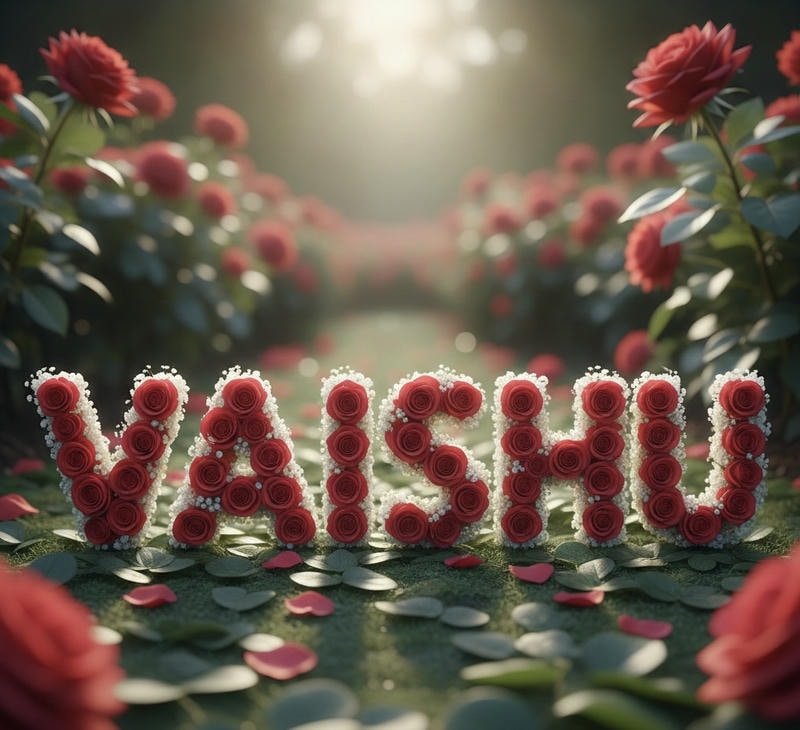Beautiful Vaishu name dp elegant online style