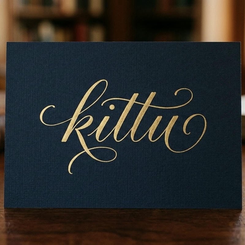 Bold Kittu name dp for confident profile style