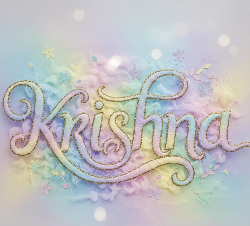 Creative Krishna name dp ideas for WhatsApp profile
