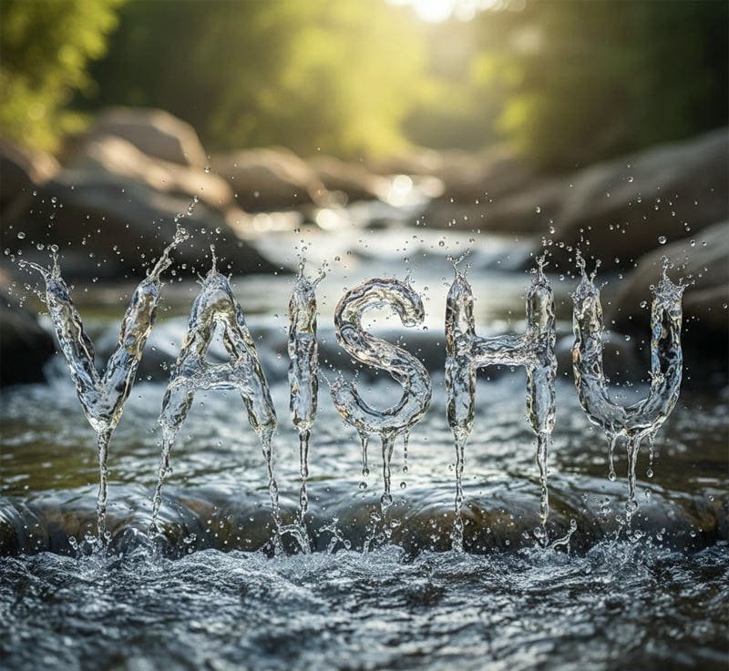 Creative text art Vaishu name dp inspiration