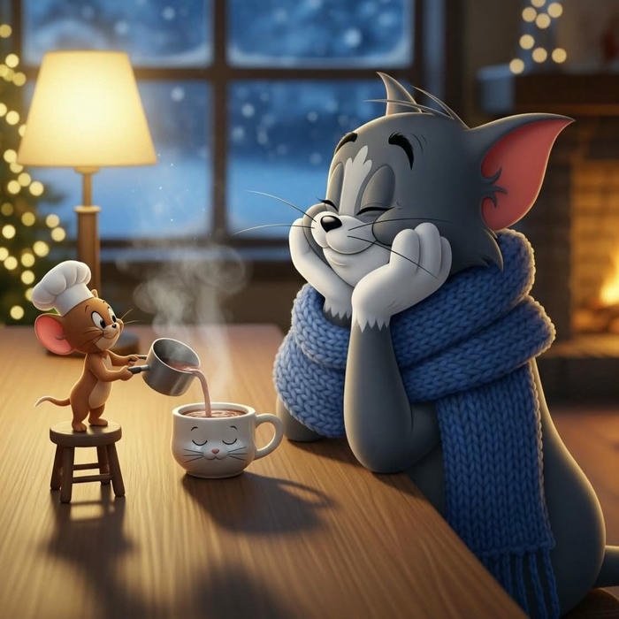 Cute DP Tom And Jerry cartoon