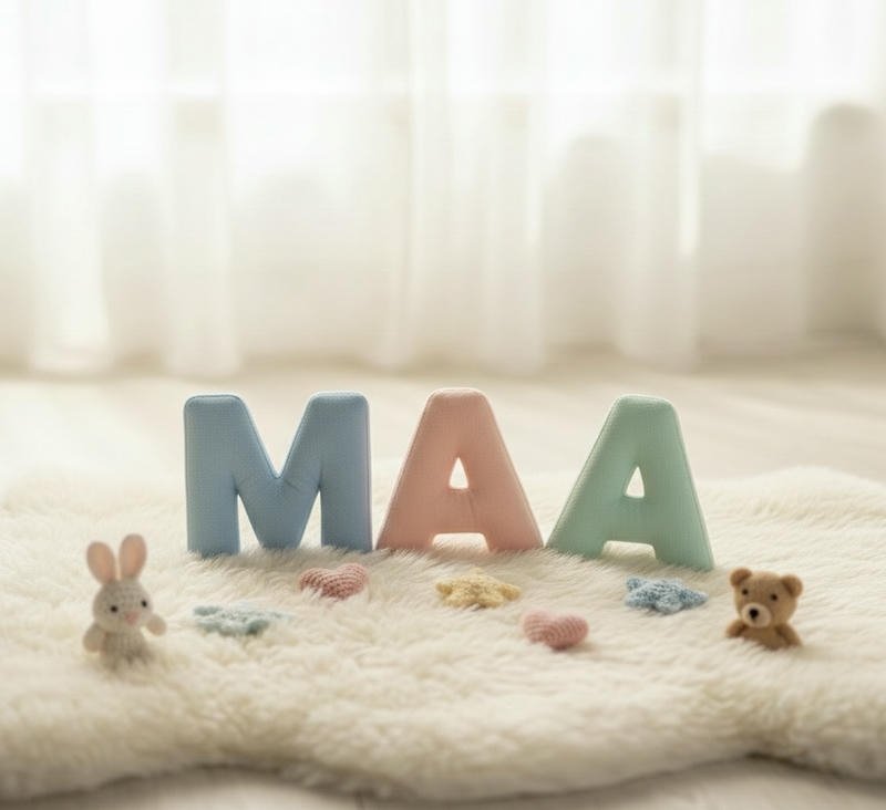 Cute aesthetic Maa name dp soft color style