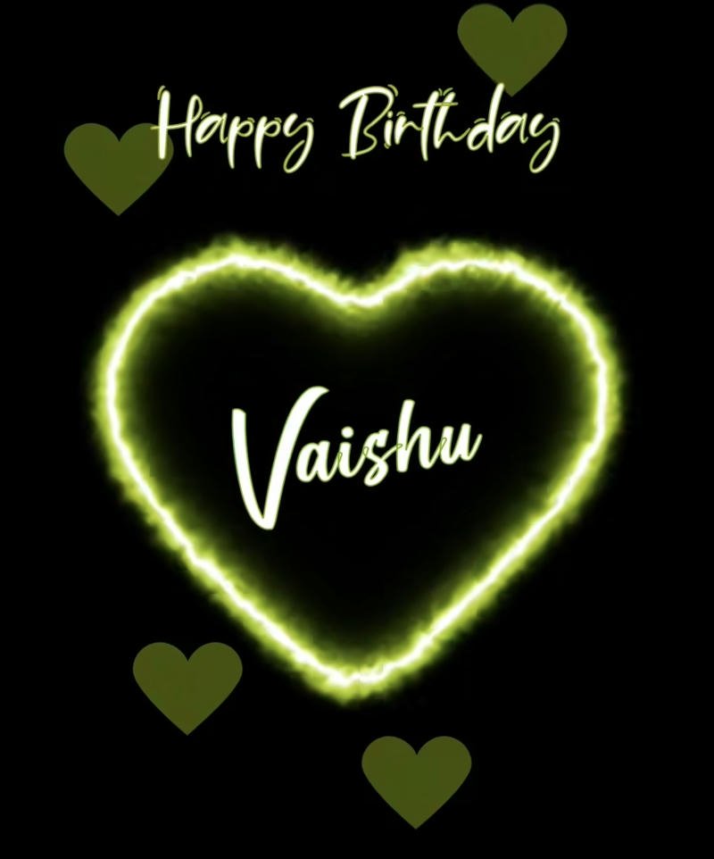 Cute aesthetic Vaishu name dp profile idea