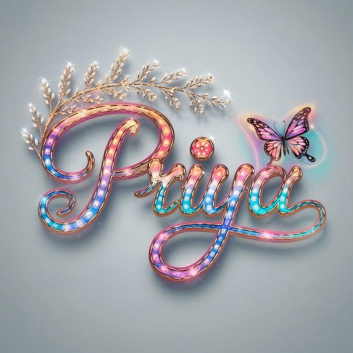 Elegant portrait idea for priya name dp