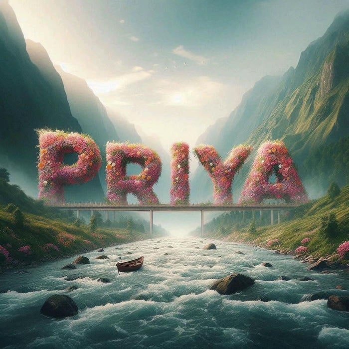 Graceful smile makes priya name dp stand out