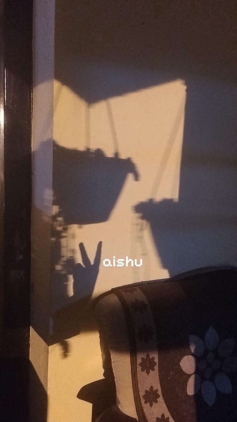 Lovely Vaishu name dp with gentle color tones