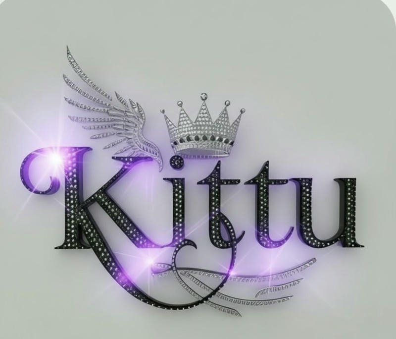 Lovely pastel Kittu name dp profile style