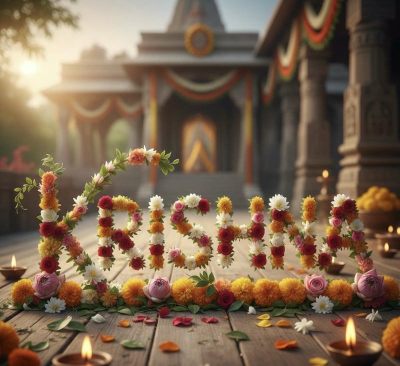 Minimal Krishna name dp clean modern style