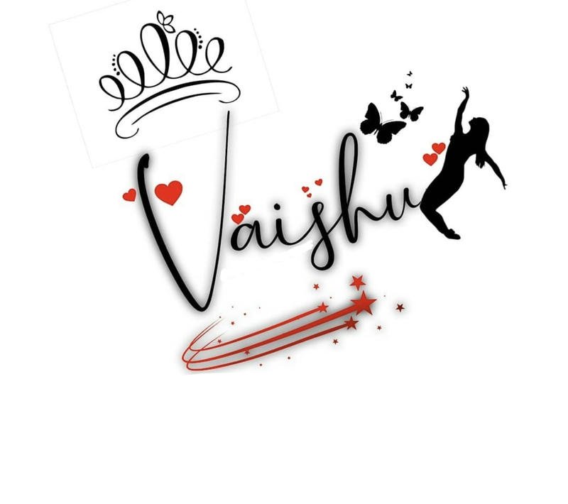 Minimal Vaishu name dp simple stylish feel