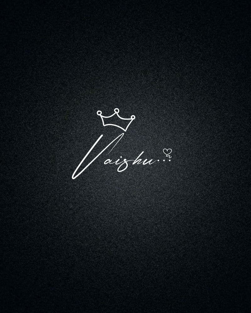 Modern Vaishu name dp clean aesthetic look