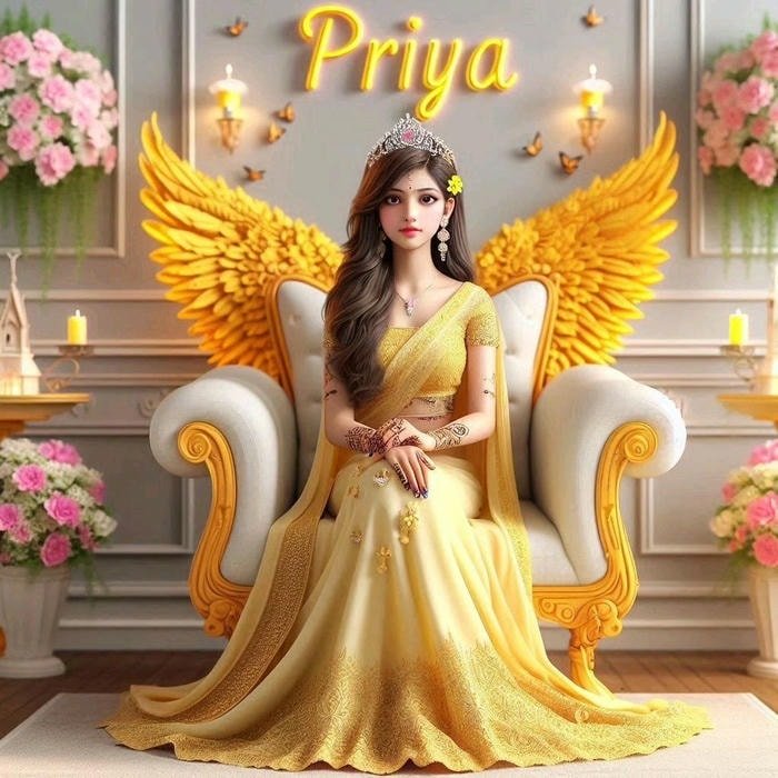 Natural tone portrait for priya name dp