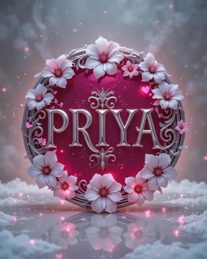 Priya name dp calm portrait with gentle smile