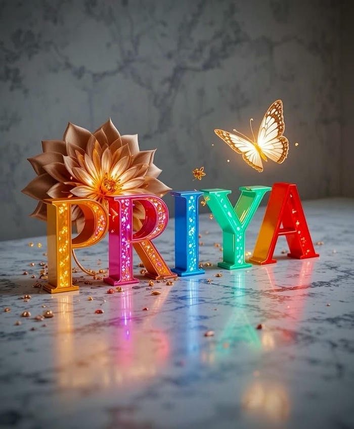 Priya name dp simple background elegant vibe