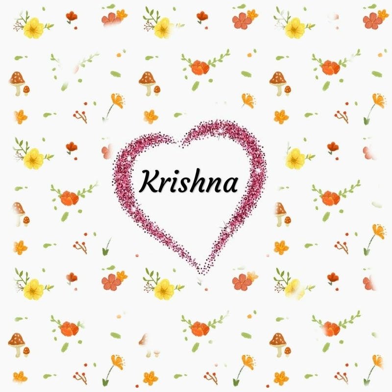 Royal Krishna name dp stylish profile design