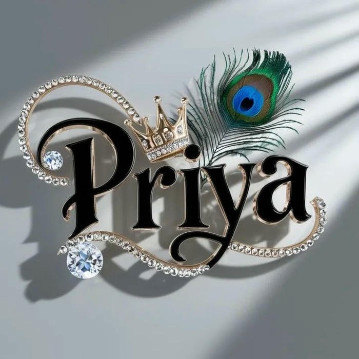 Trendy avatar idea using priya name dp