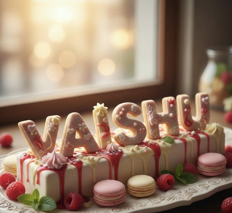 Unique stylish Vaishu name dp visual idea