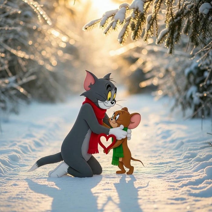 adorable Cute Tom And Jerry DP