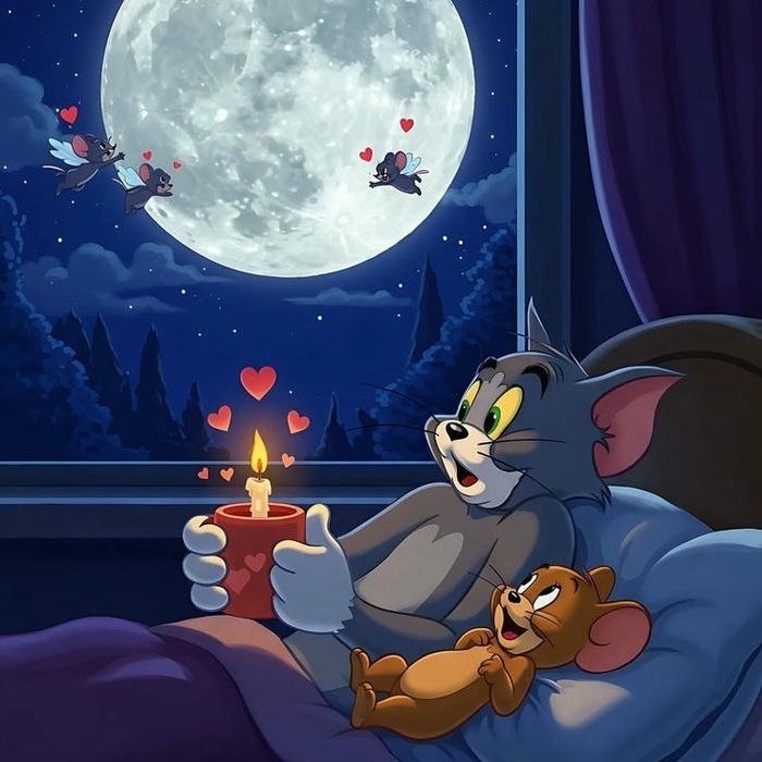 cute minimal Cute Tom And Jerry DP